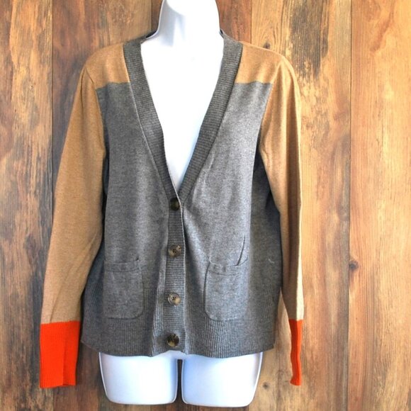 JCP Cashmere Blend Women's Button Up Sweater XL - Picture 1 of 6